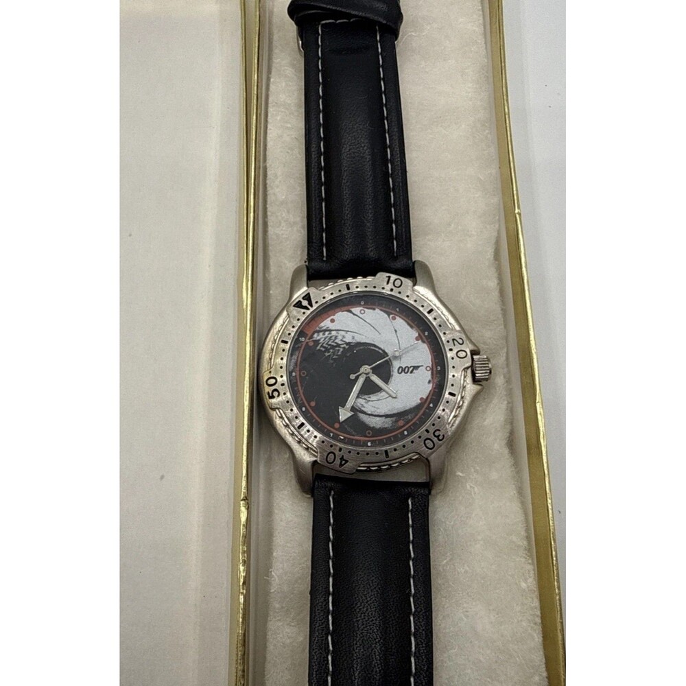 1999 James Bond 007 Gun Barrel Watch Rene Sindlev Denmark Quartz Has Scratch